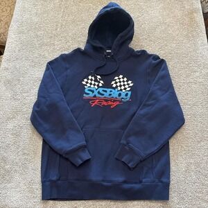 Sport-Tek SXSBLOG Racing Hoodie XL Heavyweight Navy Blue Pullover Motorsports